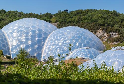 Eden Project Biomes panorama